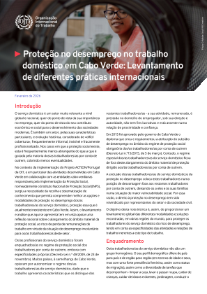Prote&ccedil;&atilde;o no desemprego no trabalho dom&eacute;stico em Cabo Verde: Levantamento de diferentes pr&aacute;ticas internacionais